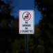 No Smoking No E-Cigarettes Aluminum Sign (Reflective)