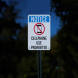 Cellphone Use Prohibited Aluminum Sign (Reflective)