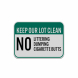 No Littering Dumping Cigarette Butts Aluminum Sign (Reflective)