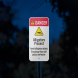 Alligators Present Avoid Attack Stay Away Aluminum Sign (Reflective)
