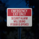 Fire & Emergency Exit Only Aluminum Sign (Reflective)