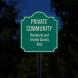 Residents & Invited Guests Only Aluminum Sign (EGR Reflective)