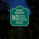 No Soliciting Trespassing Aluminum Sign (EGR Reflective)