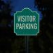 Visitor Parking Aluminum Sign (HIP Reflective)