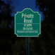 Private Road 10 MPH No Outlet Aluminum Sign (EGR Reflective)