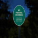 No Parking On Grass Aluminum Sign (EGR Reflective)