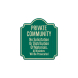 Private Community No Solicitation Aluminum Sign (EGR Reflective)
