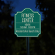 Fitness Center Aluminum Sign (EGR Reflective)