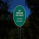 No Parking On Grass Aluminum Sign (HIP Reflective)