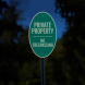 No Trespassing Private Property Aluminum Sign (Reflective)