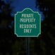 Residents Only Aluminum Sign (Reflective)