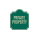 Private Property Dome Shaped Aluminum Sign (Reflective)