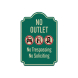 No Trespassing Or Soliciting Aluminum Sign (Reflective)