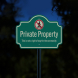 Dometop Private Property Aluminum Sign (Reflective)