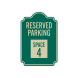 Reserved Parking Space Aluminum Sign (Reflective)