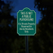 Private Playground Aluminum Sign (Reflective)