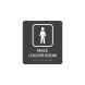 Male Locker Room Braille Sign