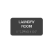 Laundry Room Braille Sign