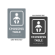 Baby Wearing Diaper Braille Sign