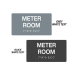 Meter Room Braille Sign