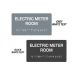 Electric Meter Room Braille Sign