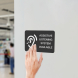 Accessible Assistive Listening System  Braille Sign