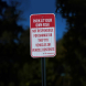 Not Responsible For Damage, Parking Aluminum Sign (EGR Reflective)