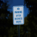 No Parking After Business Hours Aluminum Sign (EGR Reflective)