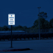 No Parking After Business Hours Aluminum Sign (HIP Reflective)