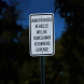 Unauthorized Vehicles Will Be Towed Away Aluminum Sign (EGR Reflective)