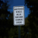 Unauthorized Vehicles Will Be Towed Away Aluminum Sign (HIP Reflective)
