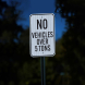 No Vehicles Over 5 Tons Aluminum Sign (EGR Reflective)