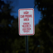 High Car Prowl Area Aluminum Sign (HIP Reflective)