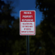 Private Property No Parking Aluminum Sign (EGR Reflective)