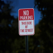 No Parking This Side Aluminum Sign (EGR Reflective)