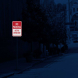No Parking, Active Driveway Aluminum Sign (Diamond Reflective)