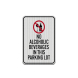 No Alcoholic Beverages Aluminum Sign (EGR Reflective)