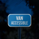 MUTCD Van Accessible Aluminum Sign (Diamond Reflective)
