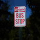 MUTCD No Parking, Bus Stop Aluminum Sign (EGR Reflective)