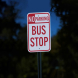 MUTCD No Parking, Bus Stop Aluminum Sign (Diamond Reflective)