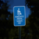 Handicapped Parking, Sundays Only Aluminum Sign (Diamond Reflective)