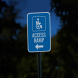 Access Ramp Aluminum Sign (HIP Reflective)