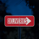 Deliveries Aluminum Sign (HIP Reflective)