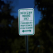 Bilingual Office Staff Parking Only Aluminum Sign (EGR Reflective)