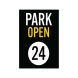 Park Open 24 Corflute Sign (Reflective)