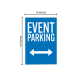Event Parking Corflute Sign (Reflective)