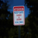 Keep Gate Closed & Locked Aluminum Sign (HIP Reflective)