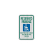 Reserved Parking, Violators Fine Aluminum Sign (EGR Reflective)