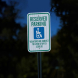 Reserved Parking, Violators Fine Aluminum Sign (EGR Reflective)