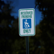 Handicap Reserved Parking Aluminum Sign (EGR Reflective)